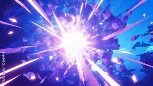 Plasma fire effect animation, shooting plasma effect, Looping motion