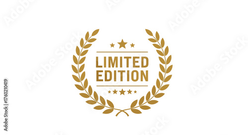Exclusive limited edition laurel wreath design conveys premium quality, perfect for marketing, product launches, and special promotional campaigns to boost sales