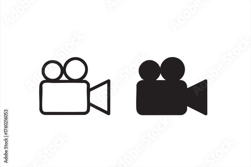 Video Camera Symbol Pack for Vlogging, Content Creation & Live-Broadcast