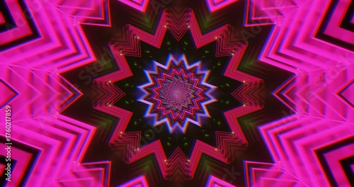 Colorful tunnel visualizer loop with vibrant patterns and seamless transitions creating dynamic movement
