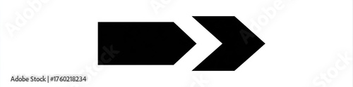 Solid black right-pointing arrow symbol