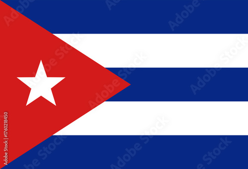 Cuba  flag illustrator national