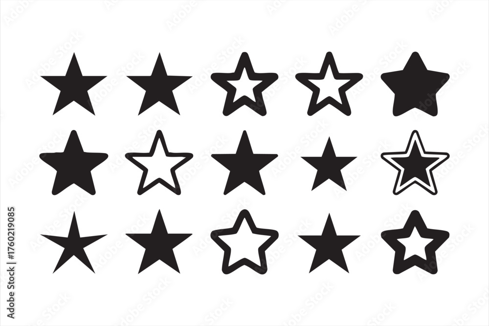 Obraz premium Minimal Vector Icons for Web and Mobile Interfaces