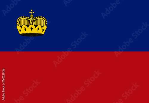Liechtenstein flag illustrator national