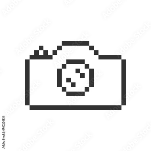 digital camera design pixel art