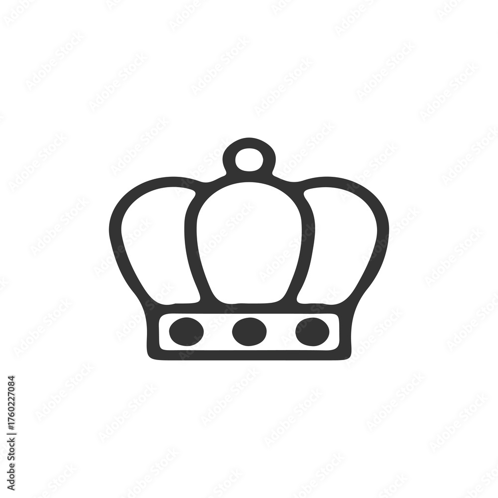 Fototapeta premium king crown icon set vector 