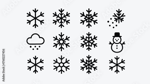winter snow vectors graphic design.