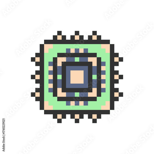 processor circuit chip pixel art