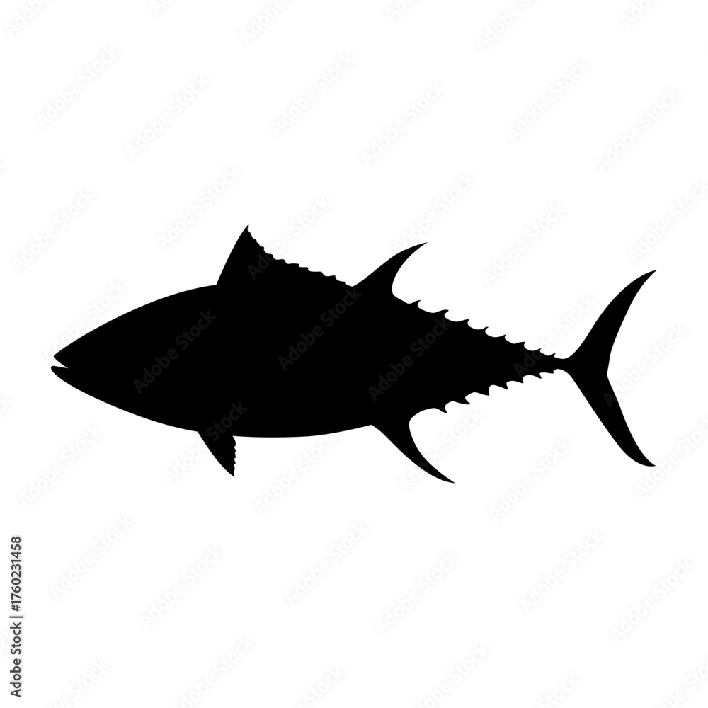 Fototapeta premium sea animal silhouette tuna