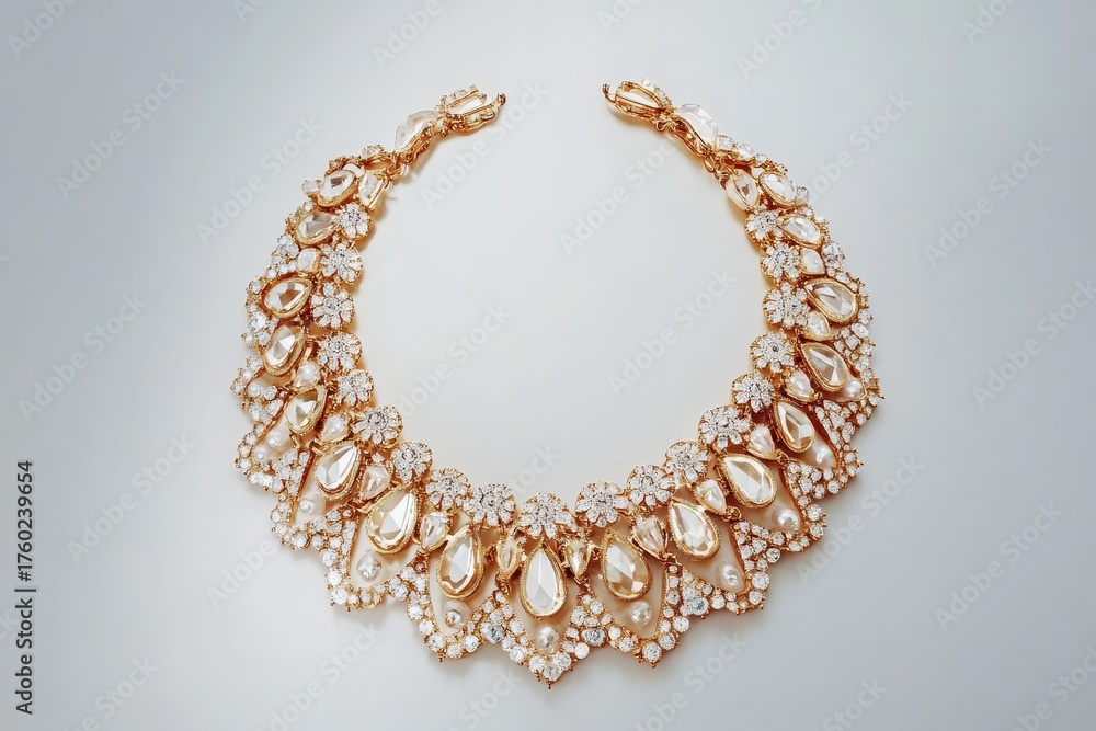 Obraz premium A gold and diamond necklace