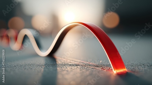 A 3D graph illustrating a significant gap in high demand metrics.