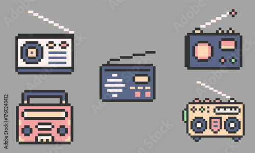 object bundle electronics pixel art