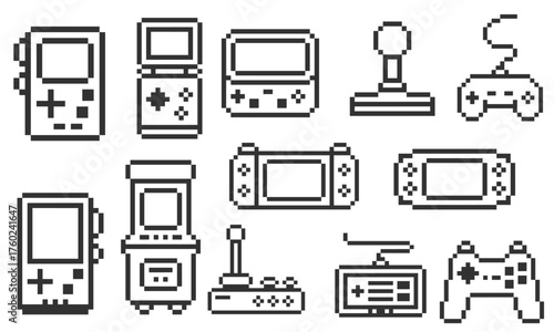 object bundle electronics pixel art