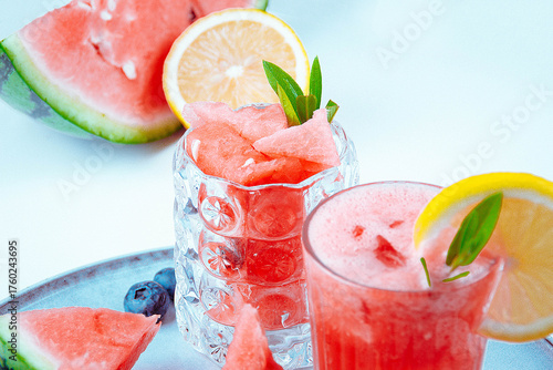 Summer Watermelon Iced Drink Refreshment