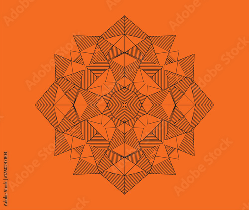 abstract background with round ornament