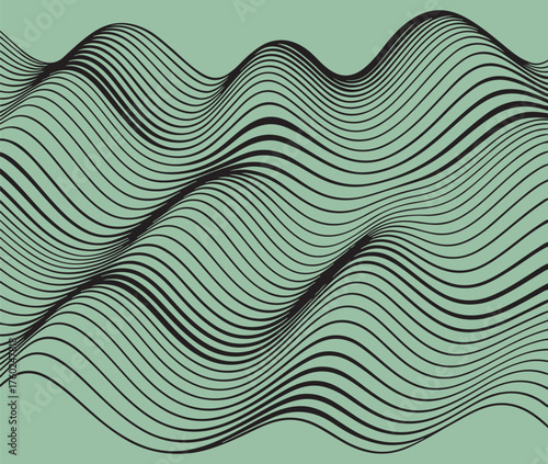 Abstract Geometric Waves vector 