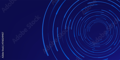 Abstract luxury golden lines curved overlapping on dark blue background. Template premium award design