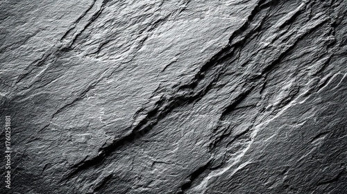 Black and White Slate Natural Texture - Retro Texture Background Material