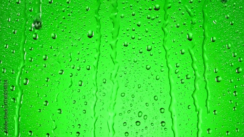 Wallpaper Mural Dynamic Rain Streaks with drops falling down on glass chroma key green screen background water droplets window distortion, overlay, glitch, static noise, scan lines black background, 4k animated video Torontodigital.ca