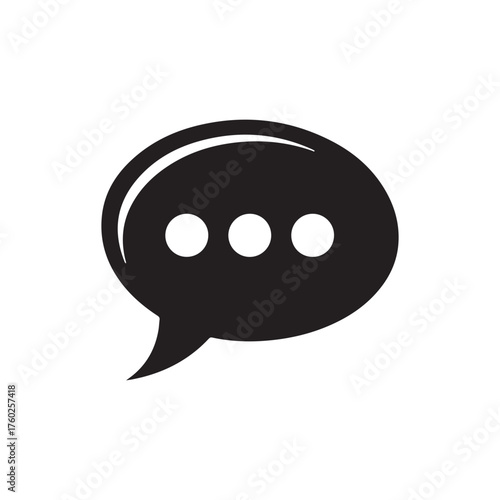 chatting icon or logo isolated sign symbol vector illustration - high quality black style vector icons on white back ground