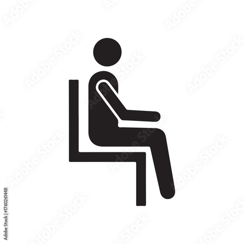 sit icon or logo isolated sign symbol vector illustration - high quality black style vector icons 
