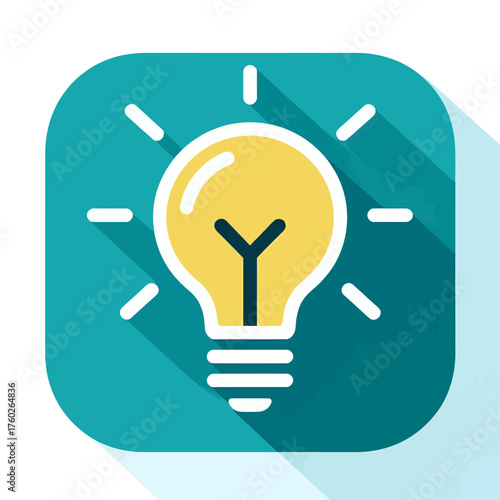 Illuminating Ideas A Lightbulb Icon Representing Creativity and Innovation