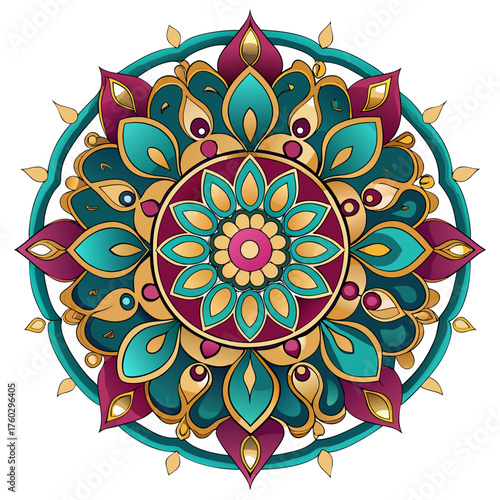 mandala round ornament