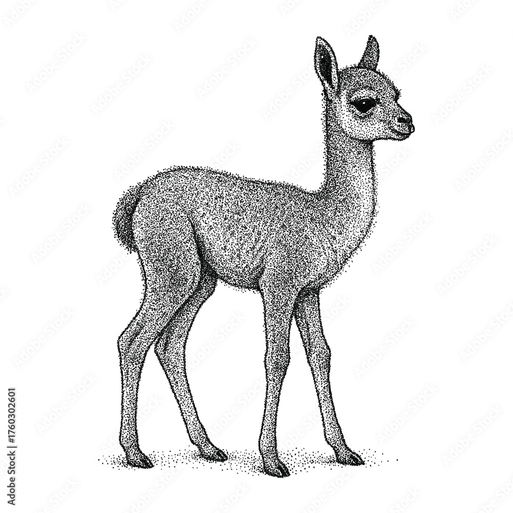 Fototapeta premium Llama Illustration