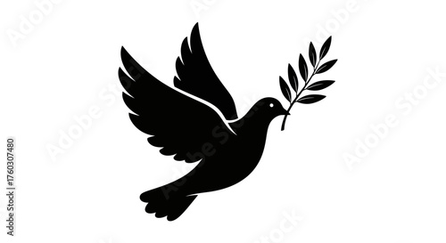 Dove Peace Symbol with Olive Branch A Symbol of Harmony and Hope