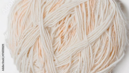 Soft ball of multi colored yarn for knitting and crafts.