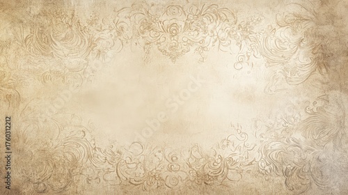 Vintage paper texture with decorative pattern