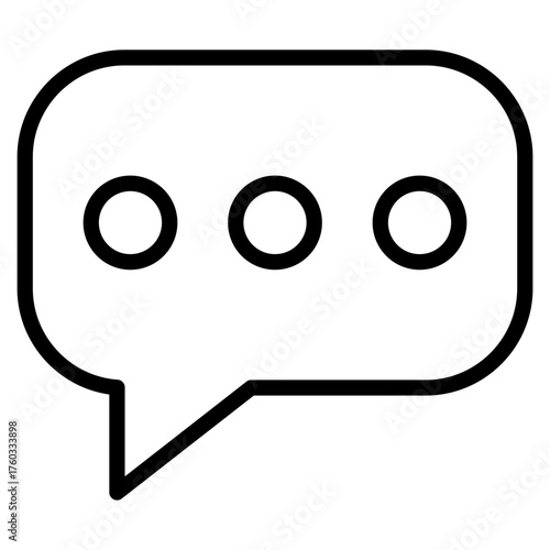 Chat Bubble  Icon Element For Design