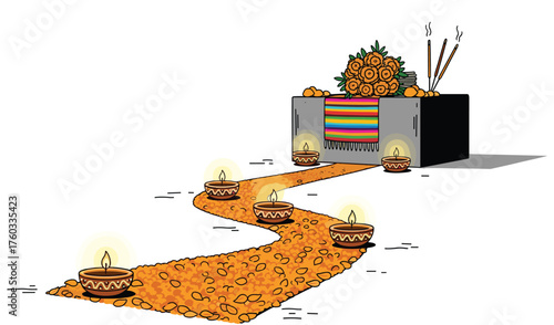 Day of the Dead Altar Colorful Tradition and Remembrance