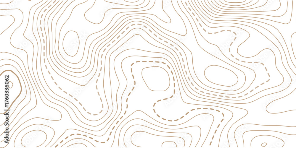 Ταπετσαρία The stylized height of the topographic map in contour, lines