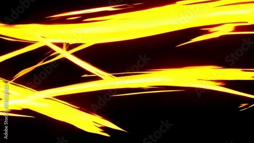 Dynamic Gold Shockwave and Slash Effects