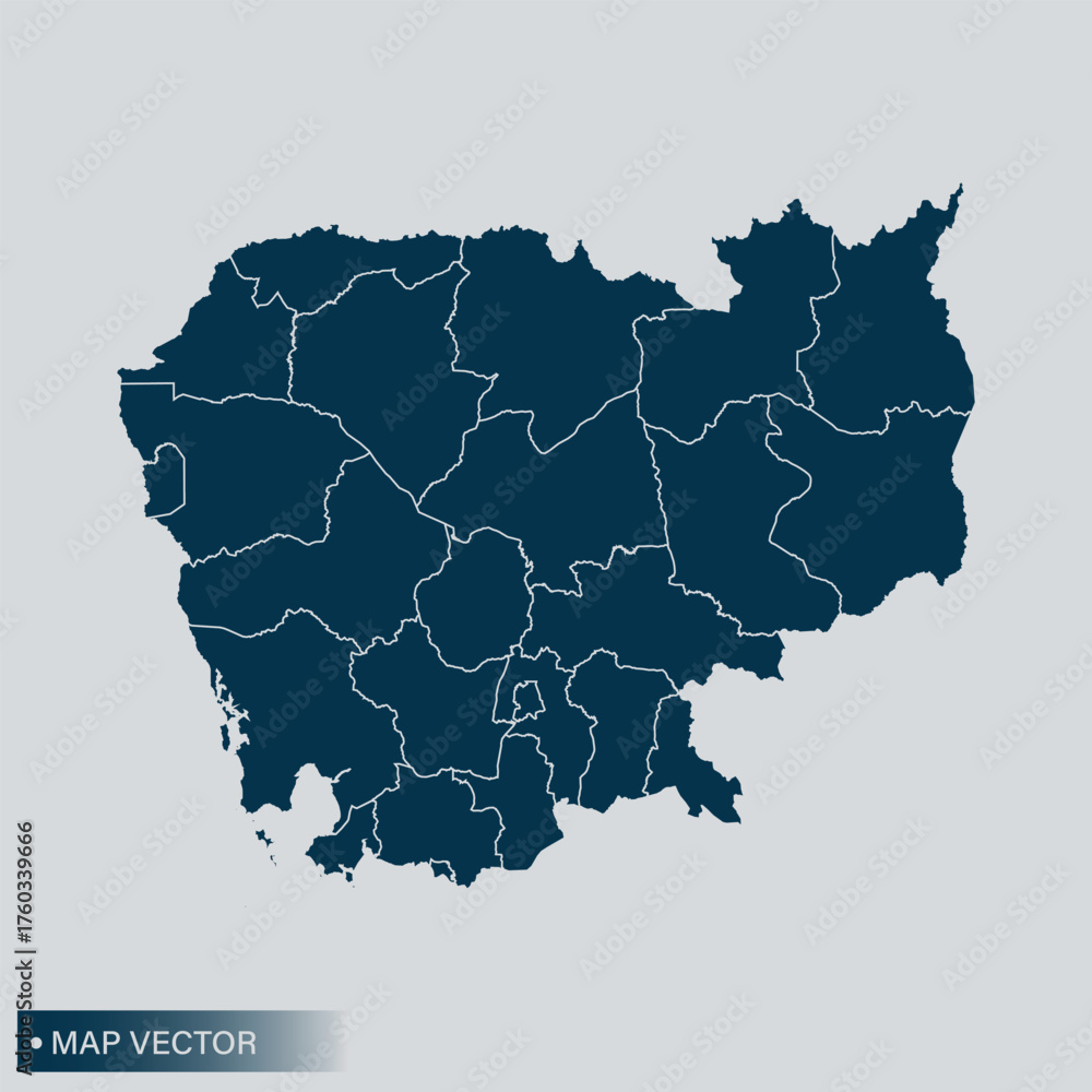Obraz premium Cambodia map