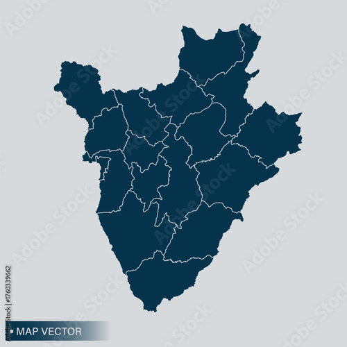 Burundi map