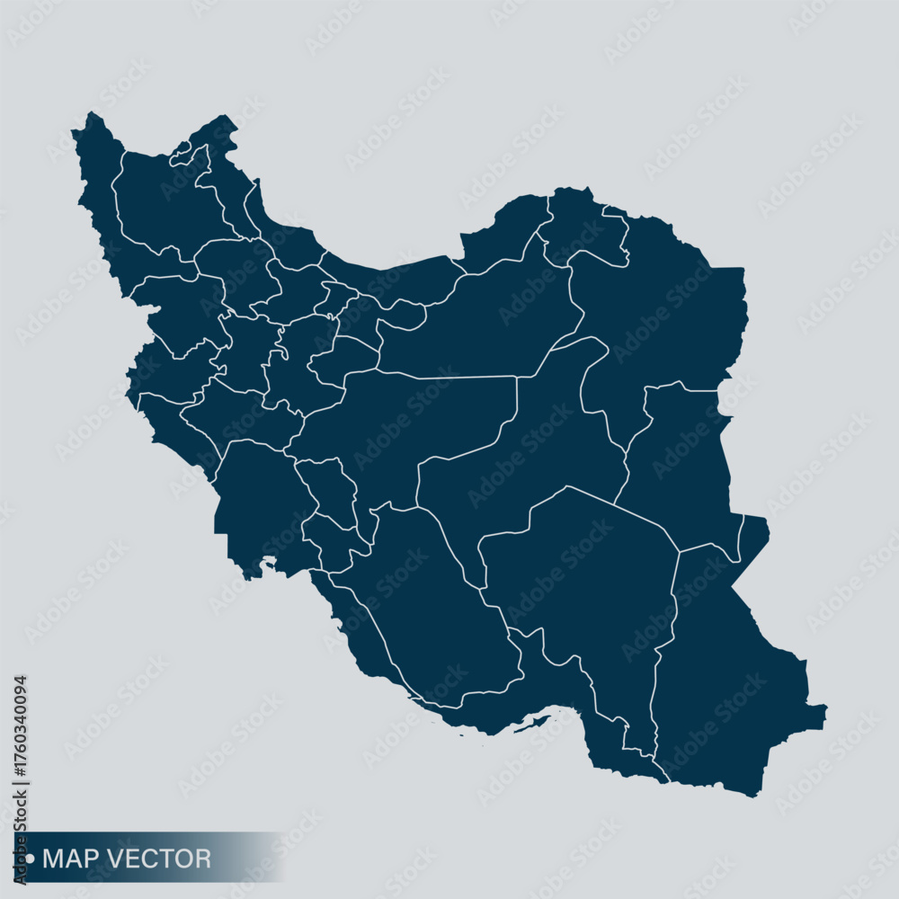 Obraz premium Iran map