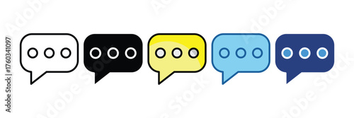 Chat Bubble  Icon Element For Design