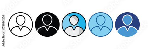 User Profile  Icon Element For Design