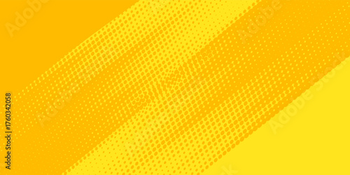 Top Retro comic yellow background raster gradient halftone  stock vector disign