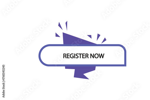 Print button ,web template, register now, banner label, vector symbol 


