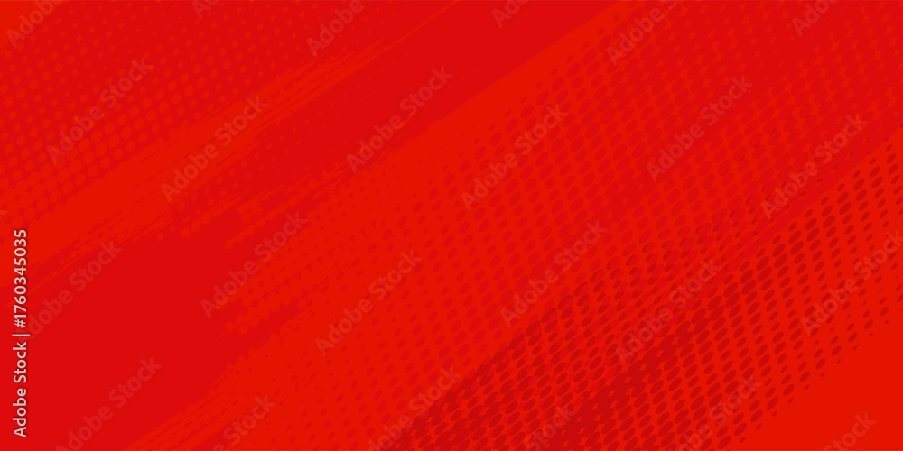 Obraz premium Premium red and crimson pop art background with halftone dots in comic style abstract
