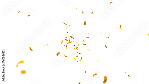 Elegant gold confetti background. Golden glitter dust particles confetti on transparent background. PNG Gold confetti effect, transparent background.