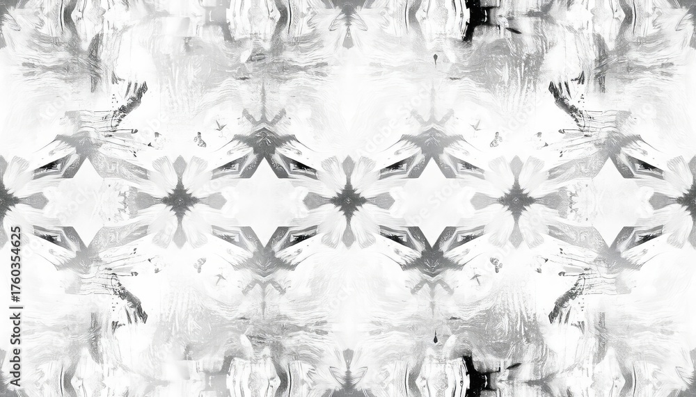 Abstract gray and white hand-painted seamless pattern Scandinavian style background,  gray,  print