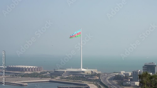 The azerbaijani flag