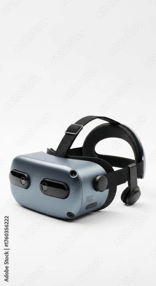 Obraz premium Modern virtual reality headset showcasing immersive digital experience and advanced technology