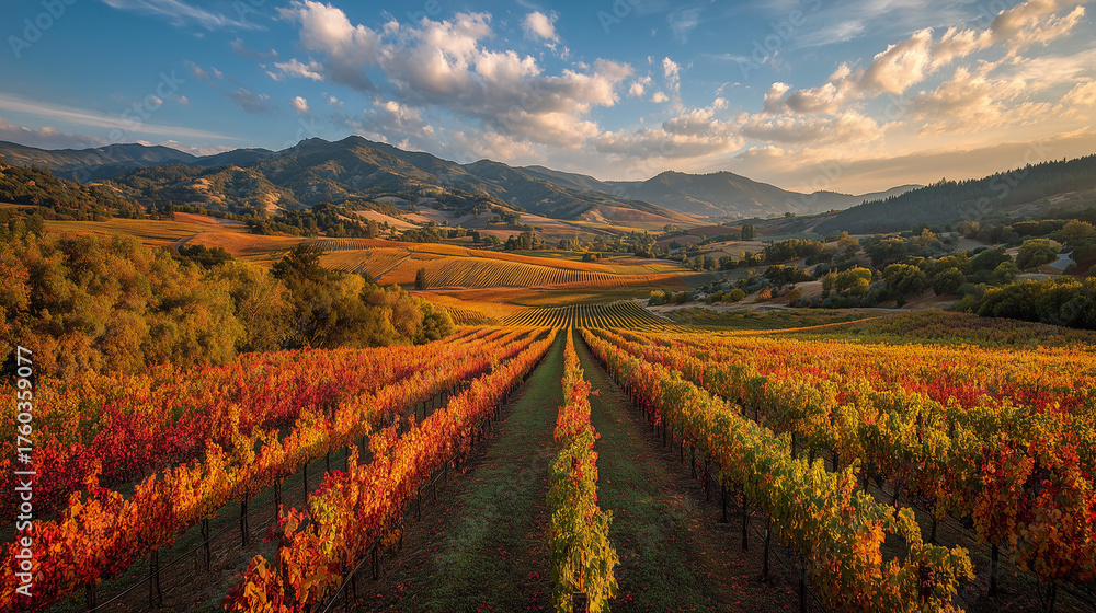 Fototapeta premium Vineyard landscape