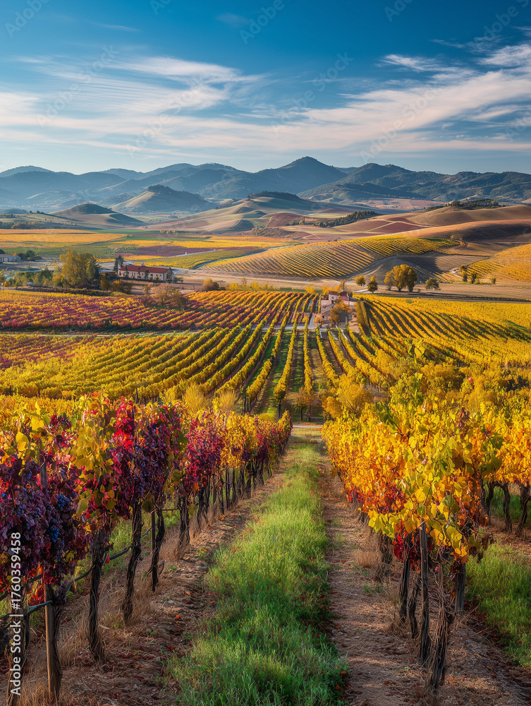 Fototapeta premium Vineyard landscape