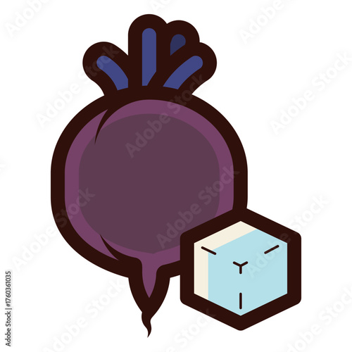 sugar beet icon illustration